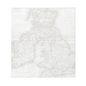 Antiek, bruine-wereldkaartlaptop notitieblok (Voorkant)