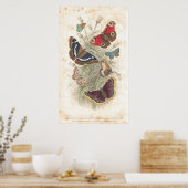 Antiek buisdruk poster (Keuken)