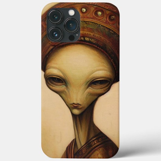 Antiek buitenaards portret Case-Mate iPhone case (Achterkant)