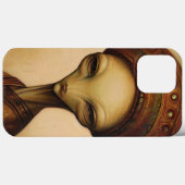Antiek buitenaards portret Case-Mate iPhone case (Achterkant (horizontaal))