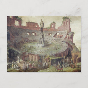 Antiek Bullgevecht, 1552 Briefkaart