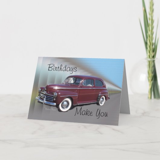 Antiek BurgCar Kaart (Voorkant)