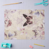 Antiek Butterfly Ephemera ontkoppeling Tissuepapier (Craft)