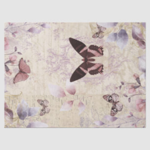 Antiek Butterfly  Ephemera ontkoppeling Tissuepapier