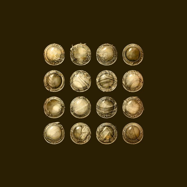 Antiek Buttonnen Scrapbook Embellishments (Creator heeft geüpload)