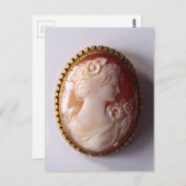 Antiek Cameo Briefkaart (Voorkant / Achterkant)