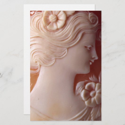 Antiek Cameo Briefpapier (Voorkant / Achterkant)