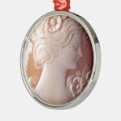 Antiek Cameo Metalen Ornament (Links)
