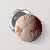 Antiek Cameo Ronde Button 5,7 Cm (Voorkant /achterkant)