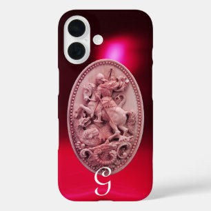 ANTIEK CAMEO / SAINT GEORGE EN DRAGON MONOGRAM iPhone 16 HOESJE