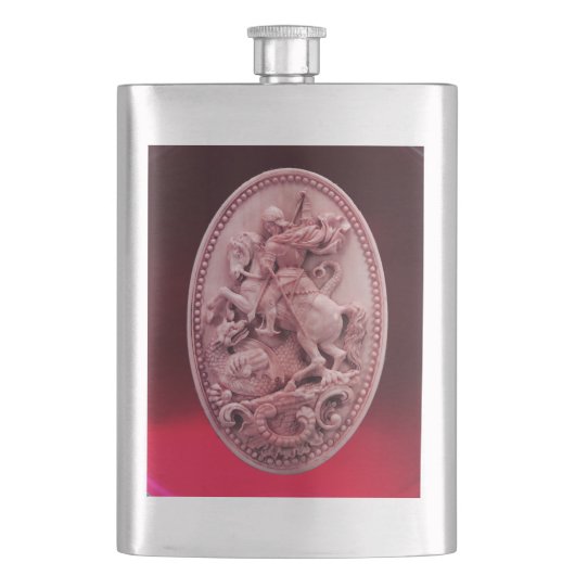 ANTIEK CAMEO / SAINT GEORGE EN DRAGON MONOGRAM FLACON (Voorkant)