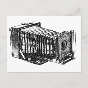 Antiek camera Briefkaart