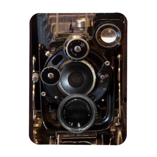 Antiek camera fotografie filmlens magneet (Verticaal)