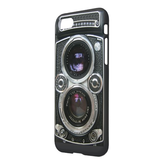Antiek camera iPhone 7 Glanzend Hoesje Hoesje (Achterkant links)