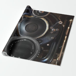 Antiek camerafotografie  lensfilm cadeaupapier