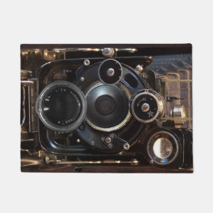Antiek camerafotografie  lensfilm deurmat