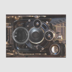 Antiek camerafotografie  lensfilm tissuepapier