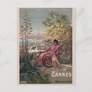  antiek Cannes Frans reisblad Briefkaart
