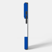 Antiek Cartouche Monogram Design Blue Case-Mate iPhone Case (Achterkant / Links)