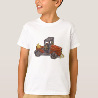 Antiek Casey Jones Pedal Car en Beer Art T-shirt
