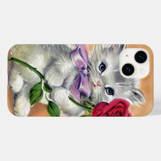 Antiek  Cat Coquette Leuke Kitten roos Case-Mate iPhone Case (Achterkant (horizontaal))