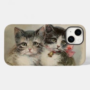 Antiek Cat Cute Kittens Bow Coquette Case-Mate iPhone 14 Hoesje