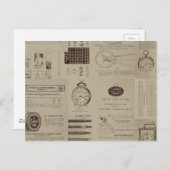 Antiek cataloguspagina's briefkaart (Voorkant / Achterkant)