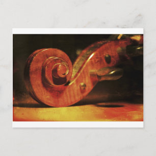 Antiek cello briefkaart