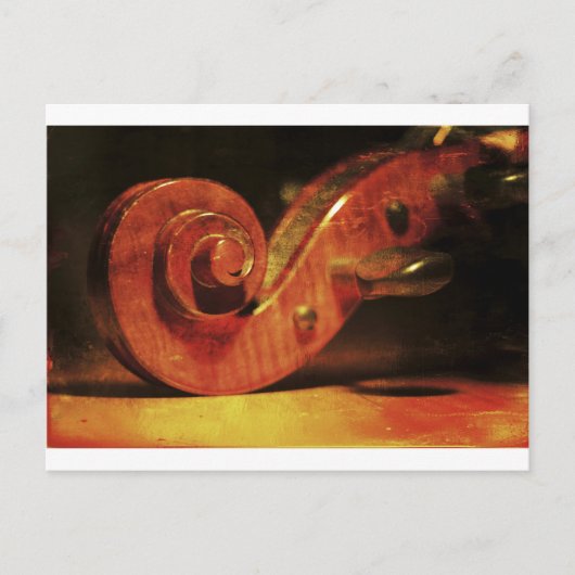 Antiek cello briefkaart (Voorkant)