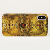 ANTIEK CELTISCHE WARRIUMSCHIELD MET RUBY GEM STONT Case-Mate iPhone CASE (Achterkant (horizontaal))