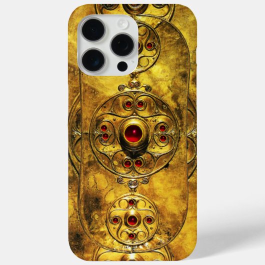 ANTIEK CELTISCHE WARRIUMSCHIELD MET RUBY GEM STONT Case-Mate iPhone CASE (Achterkant)