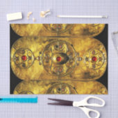 ANTIEK CELTISCHE WARRIUMSCHIELD MET RUBY GEMSTONES TISSUEPAPIER (Craft)