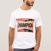 Antiek Champion Spark Plugs Sign T-shirt (Voorkant)