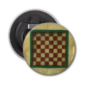 Antiek checkboard van Ethan Harper Button Flesopener (Voorkant)