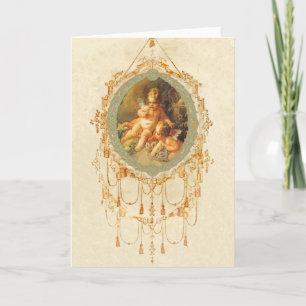 Antiek Cherub  Art Design Kaarten