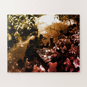 Antiek China Canton restaurant Legpuzzel