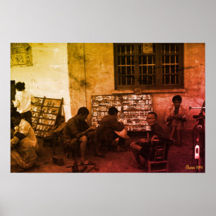 Antiek China Changsha boeklenen Poster