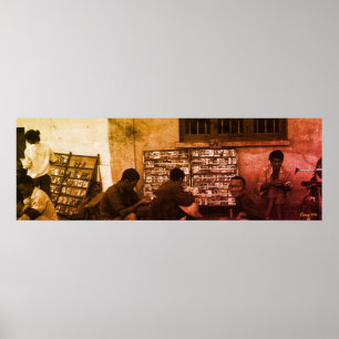 Antiek China Changsha lenen van boeken Poster