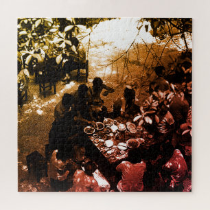 Antiek China Kanton restaurant Legpuzzel