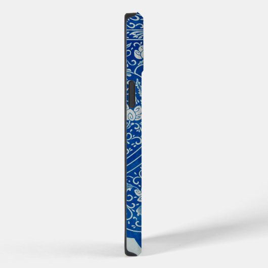 Antiek Chinees Bloemen Kobalt Blauw Patroonnaam Case-Mate iPhone Case (Achterkant / Rechts)