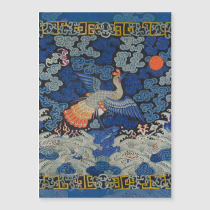 Antiek Chinees Kraanpatroon: Keizerblauw