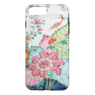 Antiek chinoiserie china porcelain vogelpatroon 	iPhone 8 plus / 7 plus hoesje