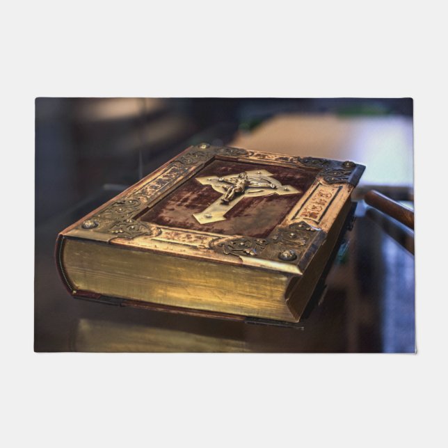 Antiek Christelijke Bijbel Deurmat (Voorkant)