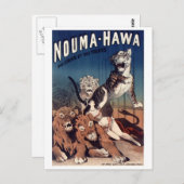 Antiek circus show briefkaart (Voorkant / Achterkant)