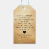 Antiek Classic Santa Gepersonaliseerd Kerst Cadeaulabel (Achterkant)