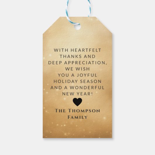 Antiek Classic Santa Gepersonaliseerd Kerst Cadeaulabel (Achterkant)