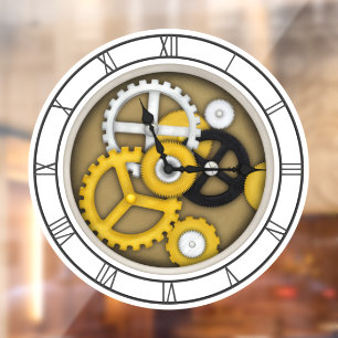 Antiek Clockface met Trompe L'oeil Decal