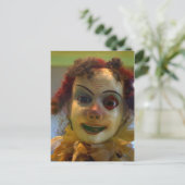 antiek clown briefkaart (Staand voorkant)