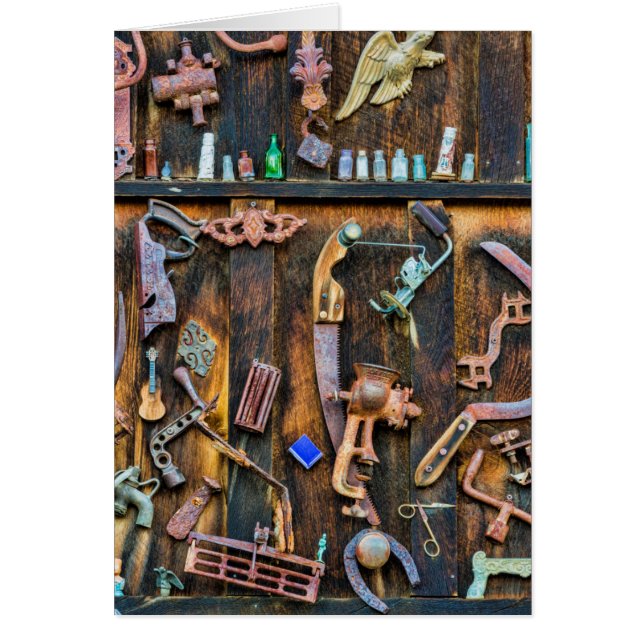 Antiek collectie aan de wand (Voorkant)