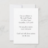 Antiek converteerbare auto, adreswijziging kaart (Achterkant)